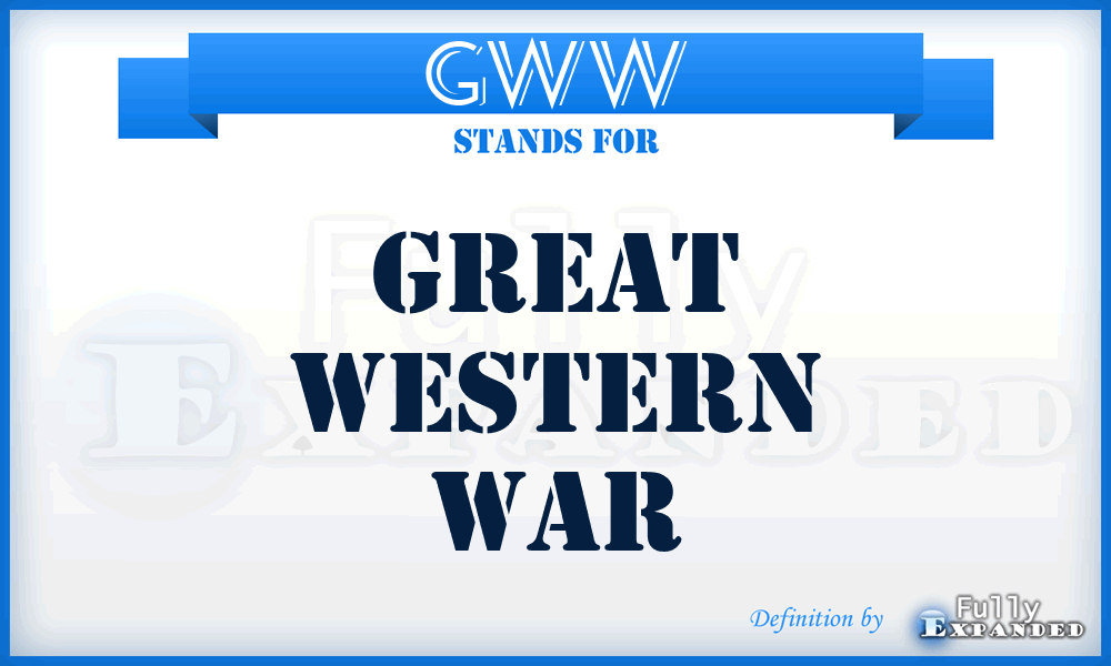 GWW - Great Western War