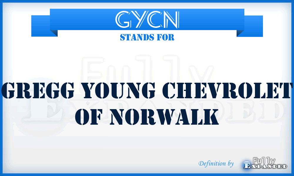 GYCN - Gregg Young Chevrolet of Norwalk