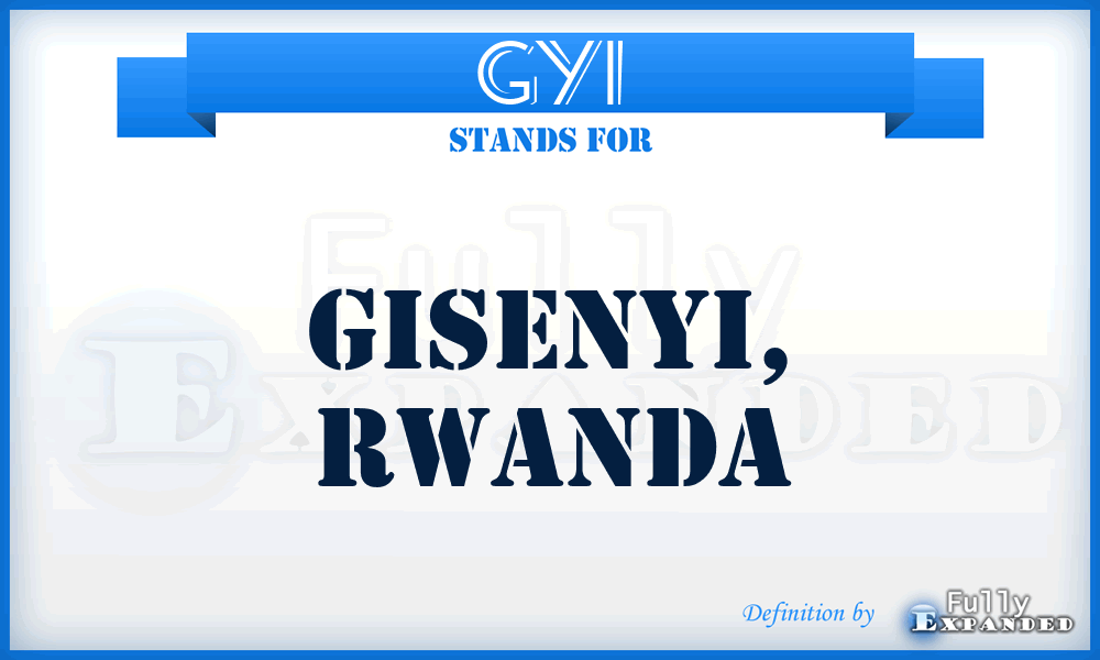 GYI - Gisenyi, Rwanda