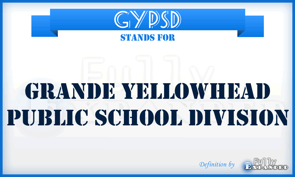 GYPSD - Grande Yellowhead Public School Division