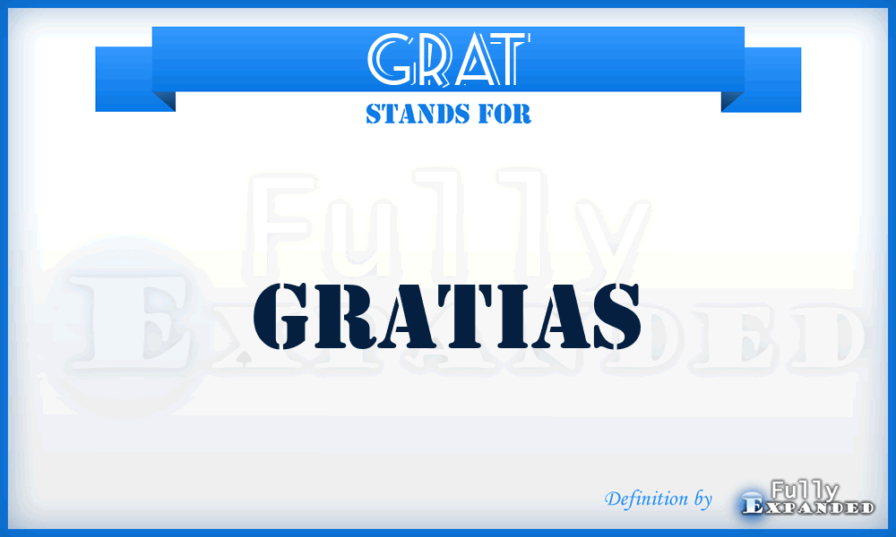 Grat - Gratias
