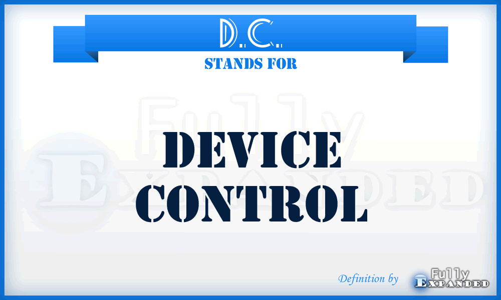 D.C. - Device Control