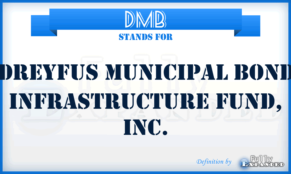 DMB - Dreyfus Municipal Bond Infrastructure Fund, Inc.