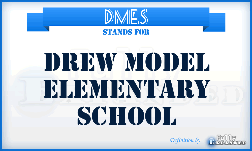 DMES - Drew Model Elementary School