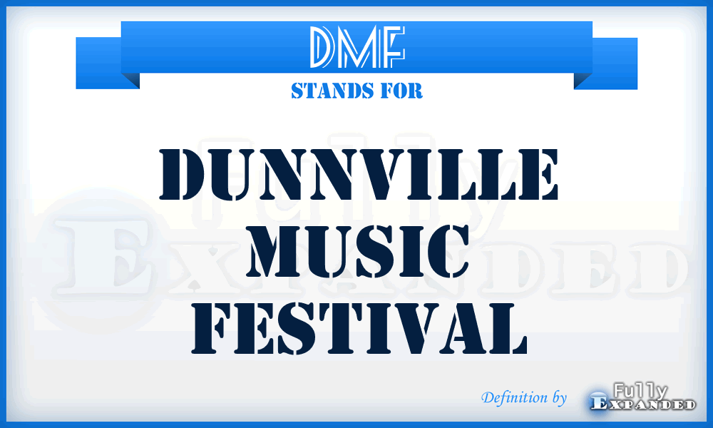 DMF - Dunnville Music Festival