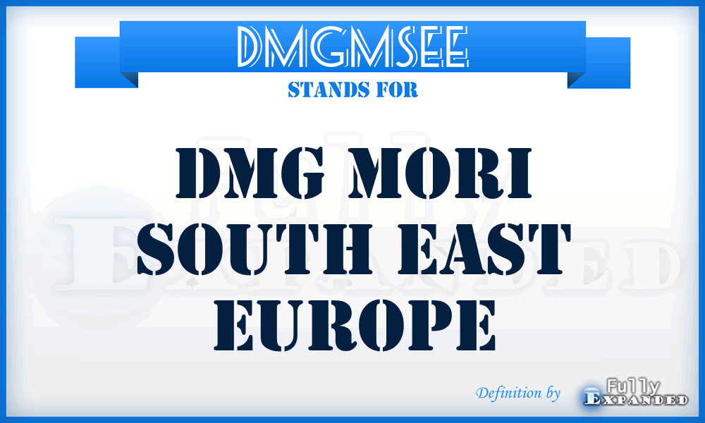 DMGMSEE - DMG Mori South East Europe