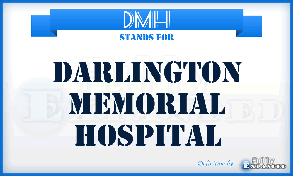 DMH - Darlington Memorial Hospital