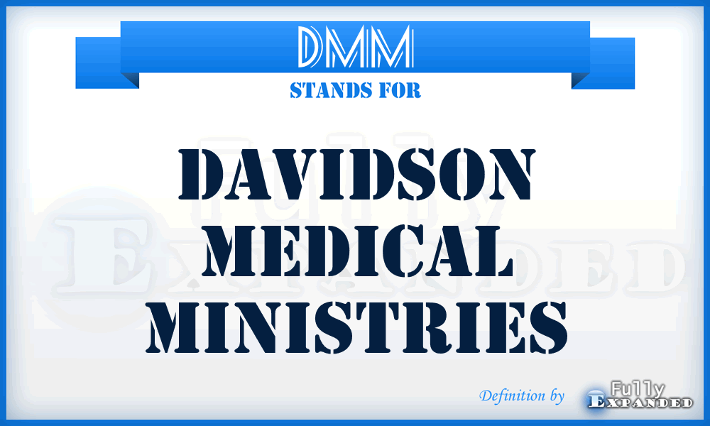 DMM - Davidson Medical Ministries