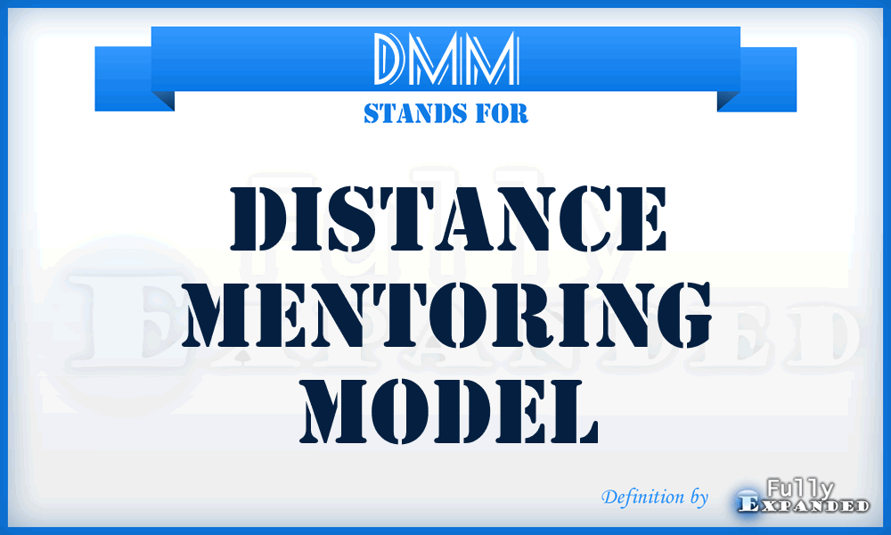 DMM - Distance Mentoring Model