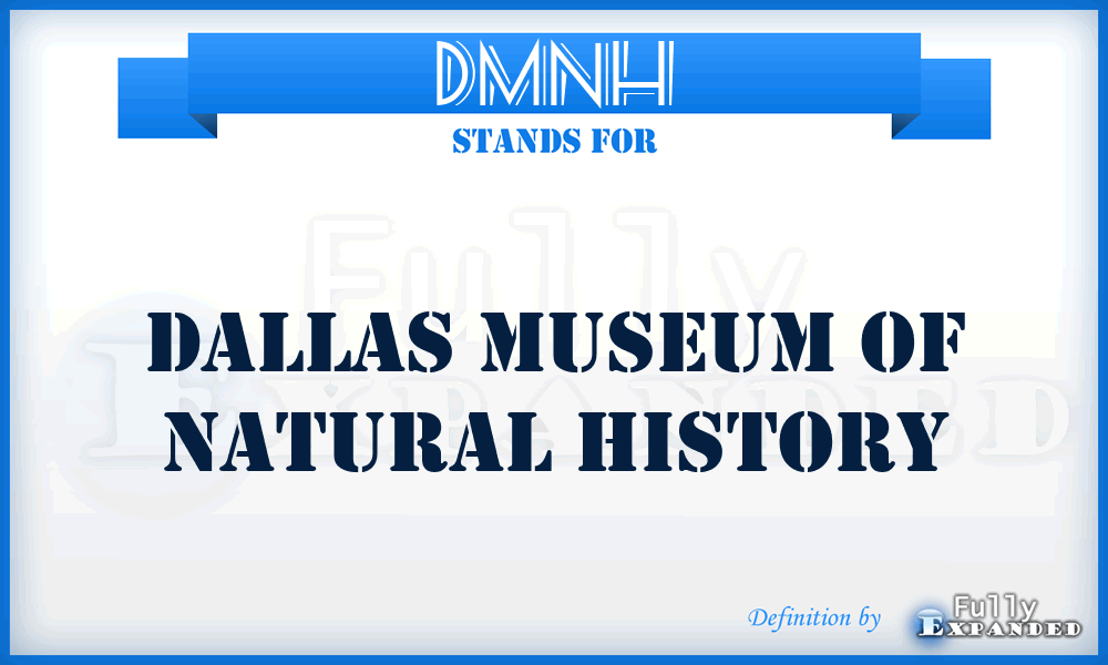 DMNH - Dallas Museum of Natural History