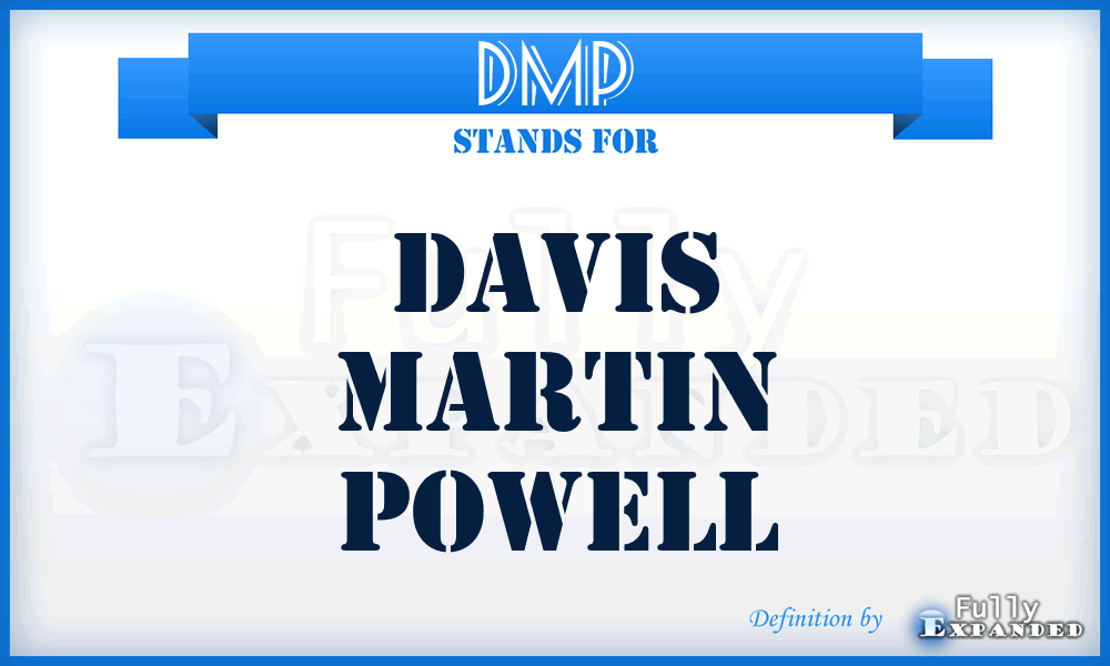 DMP - Davis Martin Powell