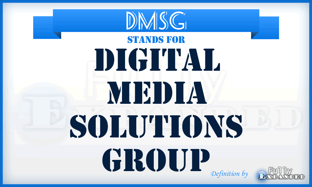 DMSG - Digital Media Solutions Group