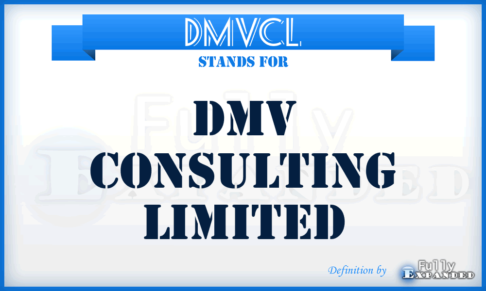 DMVCL - DMV Consulting Limited