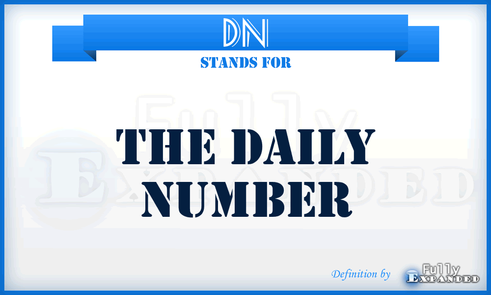 DN - The Daily Number