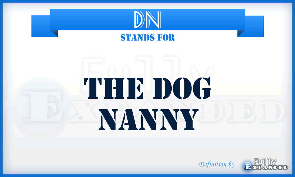 DN - The Dog Nanny