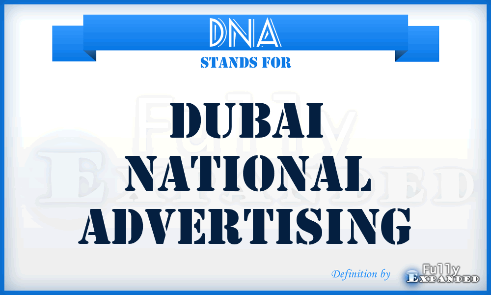 DNA - Dubai National Advertising