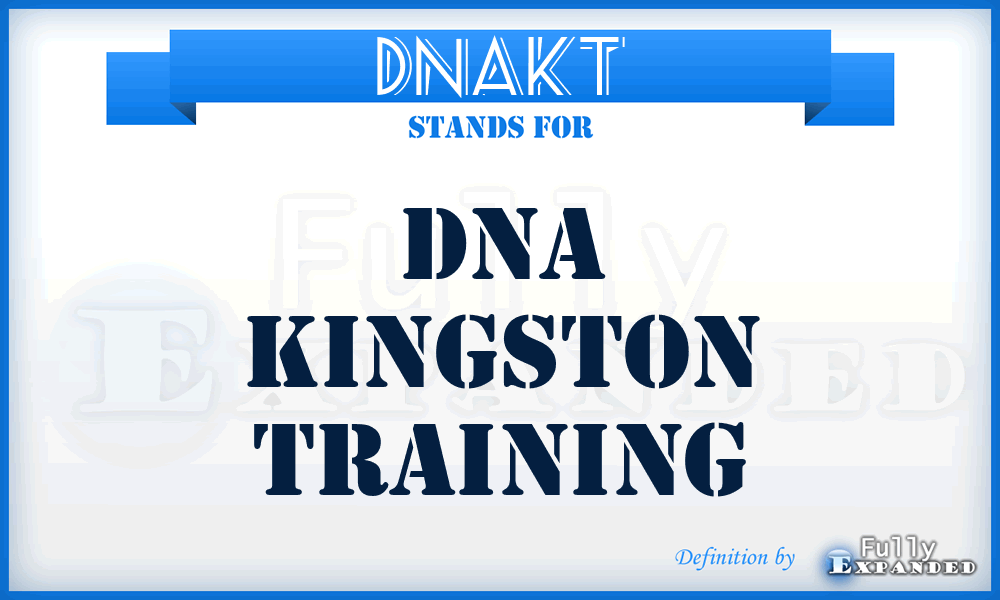 DNAKT - DNA Kingston Training