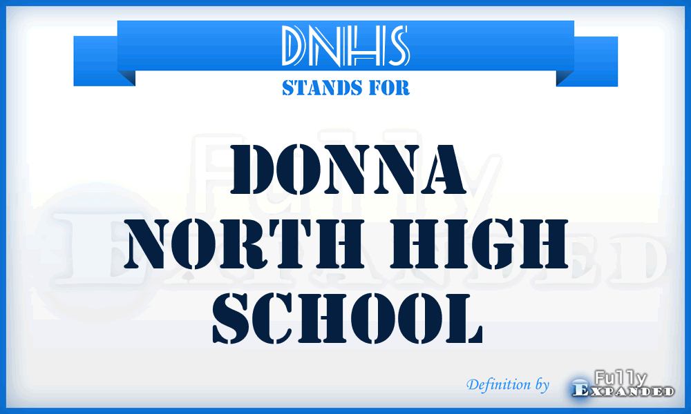 DNHS - Donna North High School