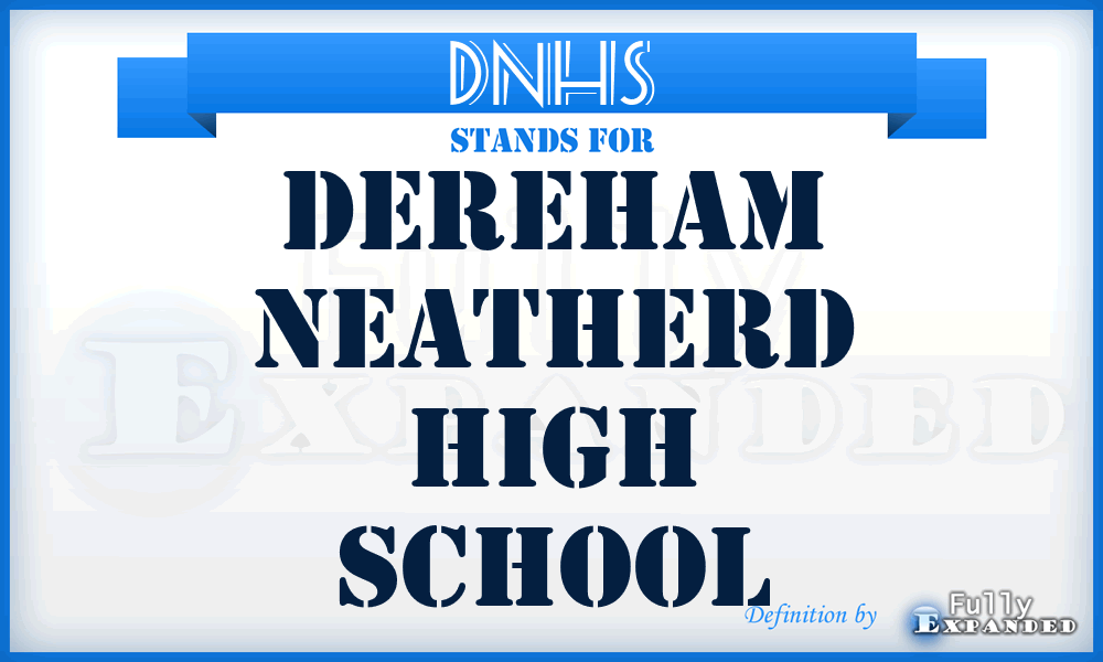 DNHS - Dereham Neatherd High School