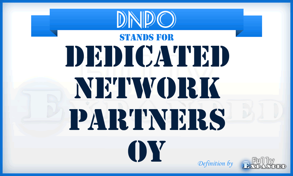 DNPO - Dedicated Network Partners Oy