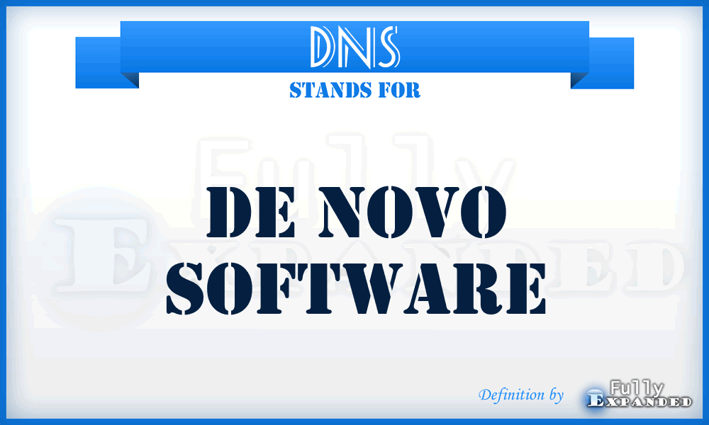 DNS - De Novo Software