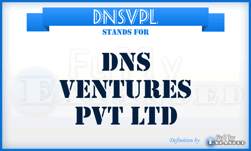 DNSVPL - DNS Ventures Pvt Ltd