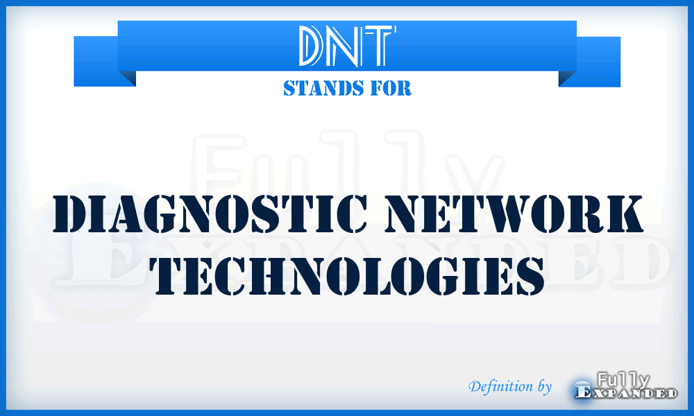 DNT - Diagnostic Network Technologies