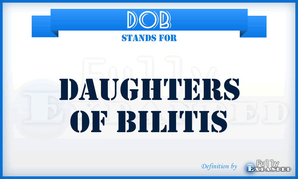 DOB - Daughters of Bilitis