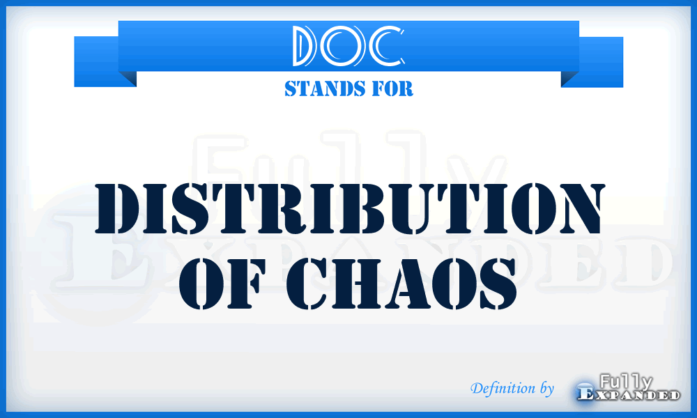 DOC - Distribution Of Chaos