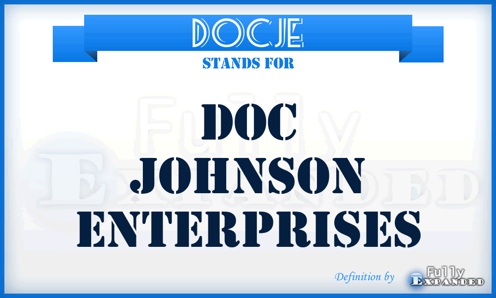 DOCJE - DOC Johnson Enterprises