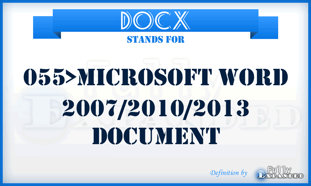 DOCX - 055>Microsoft Word 2007/2010/2013 document