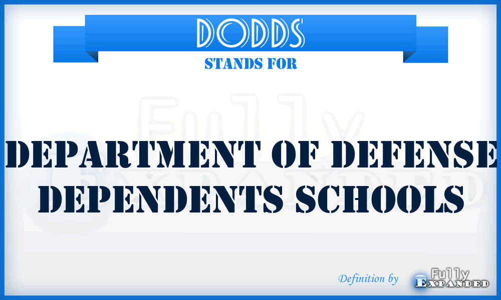DODDS - Department of Defense Dependents Schools