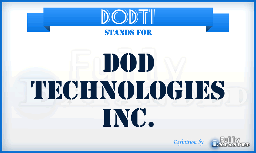 DODTI - DOD Technologies Inc.