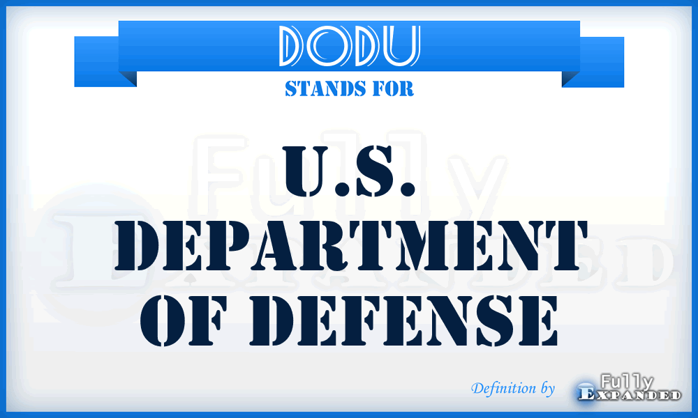 DODU - U.S. Department of Defense