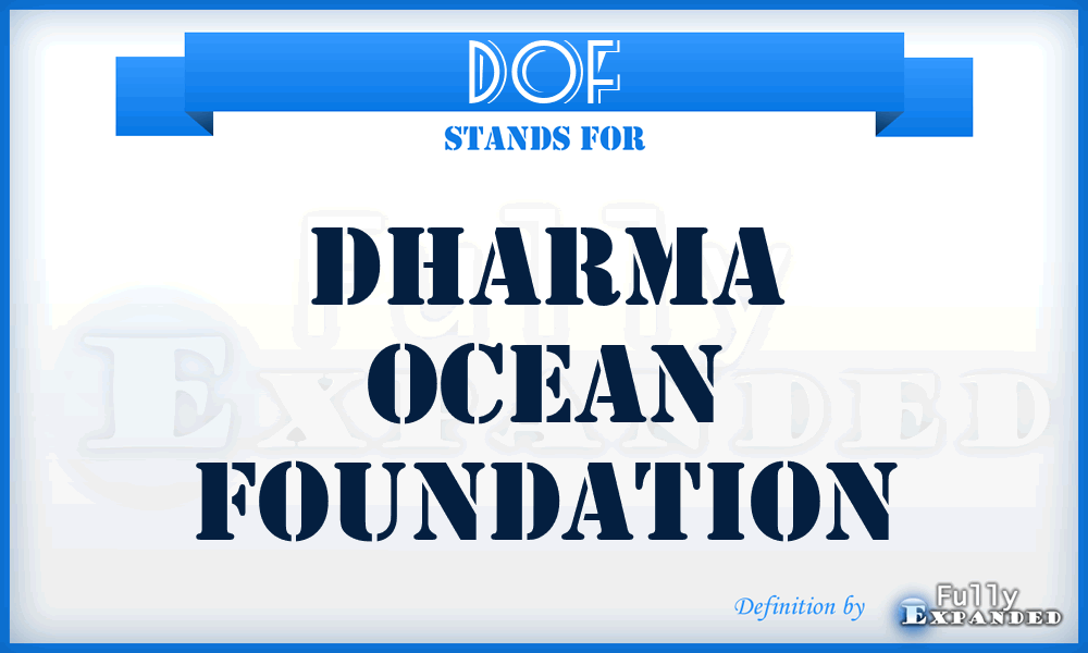 DOF - Dharma Ocean Foundation