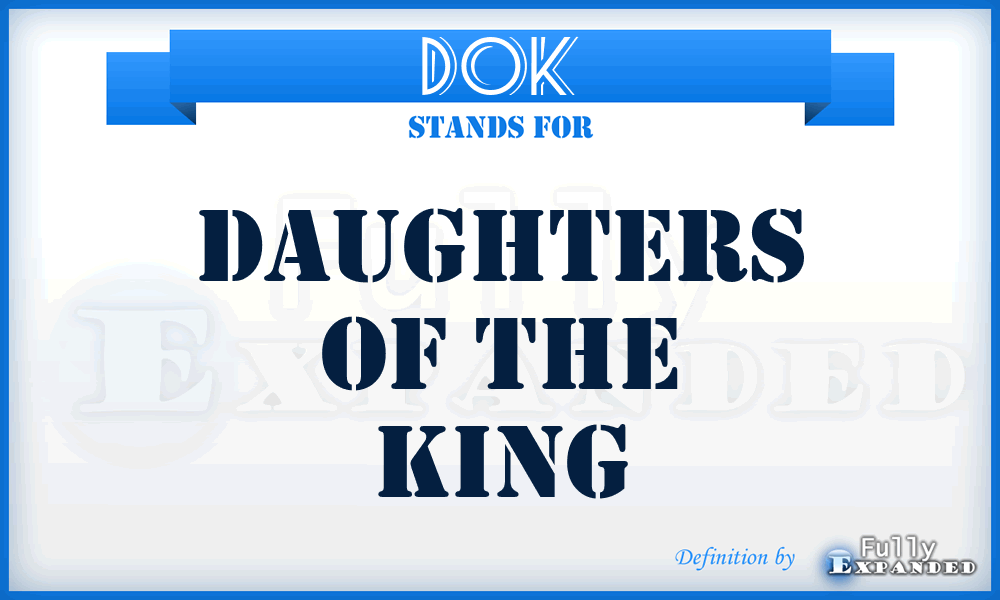DOK - Daughters Of the King