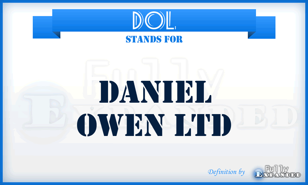 DOL - Daniel Owen Ltd