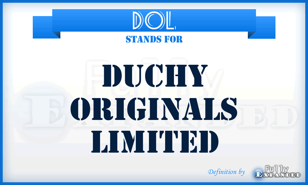 DOL - Duchy Originals Limited