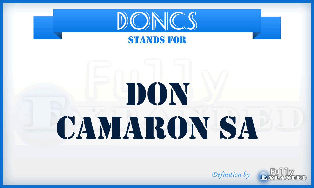 DONCS - DON Camaron Sa