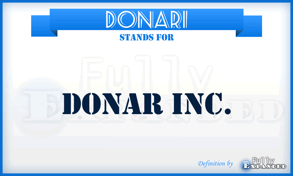 DONARI - DONAR Inc.