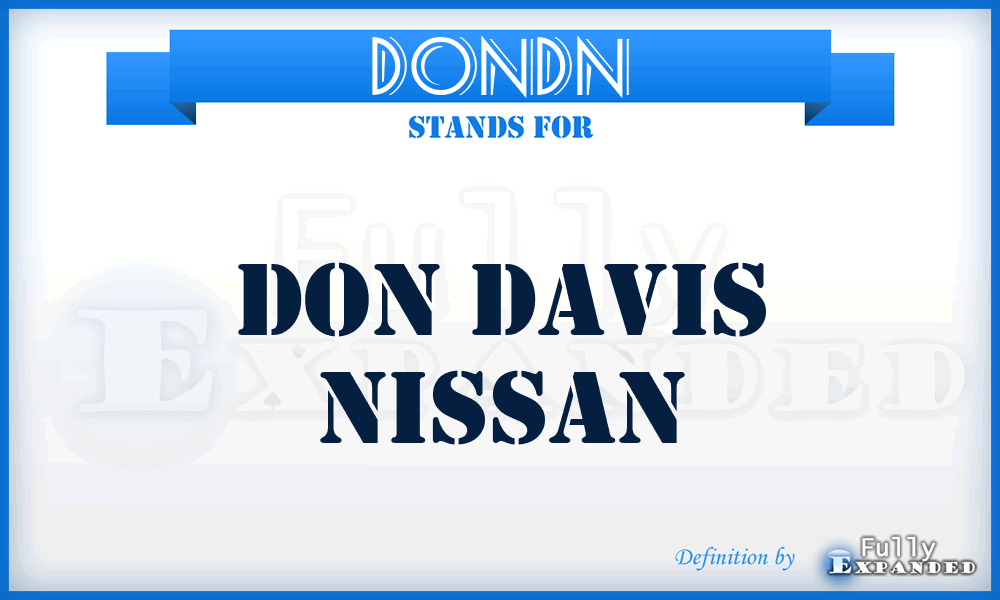 DONDN - DON Davis Nissan