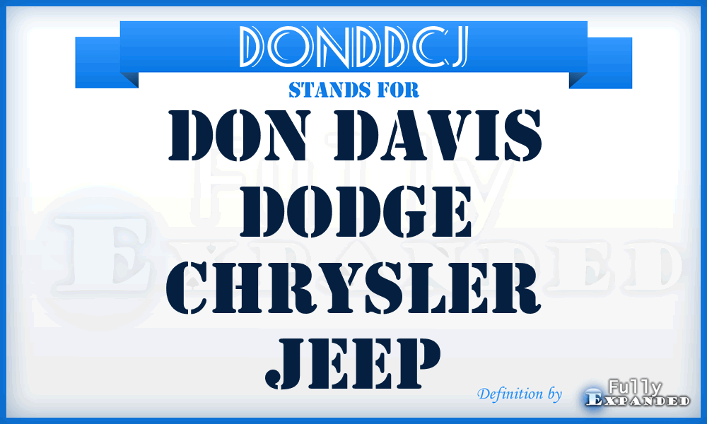 DONDDCJ - DON Davis Dodge Chrysler Jeep