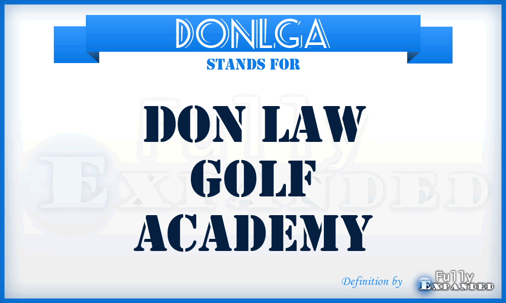 DONLGA - DON Law Golf Academy