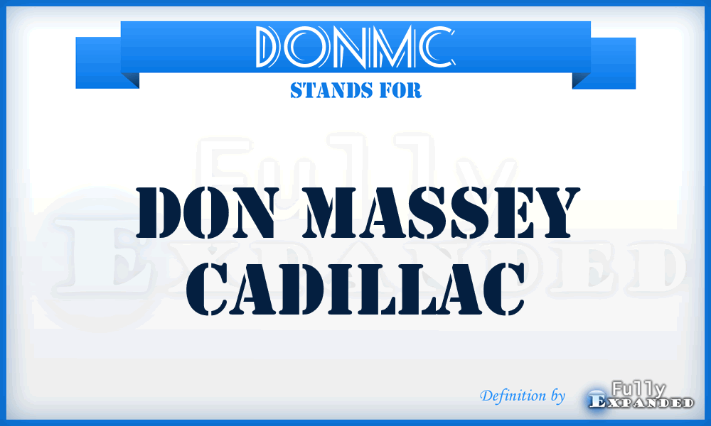 DONMC - DON Massey Cadillac