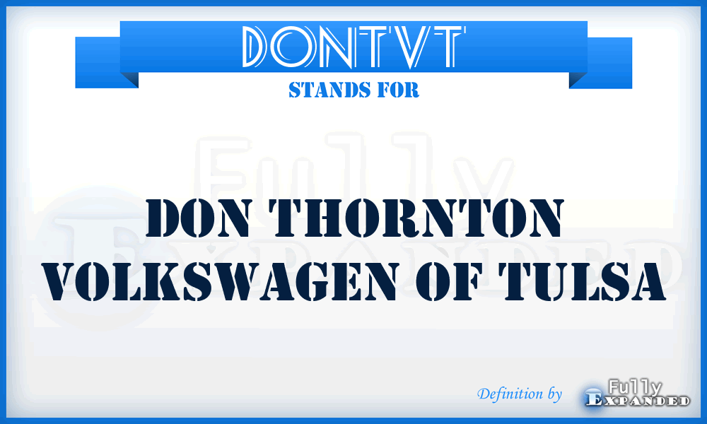 DONTVT - DON Thornton Volkswagen of Tulsa
