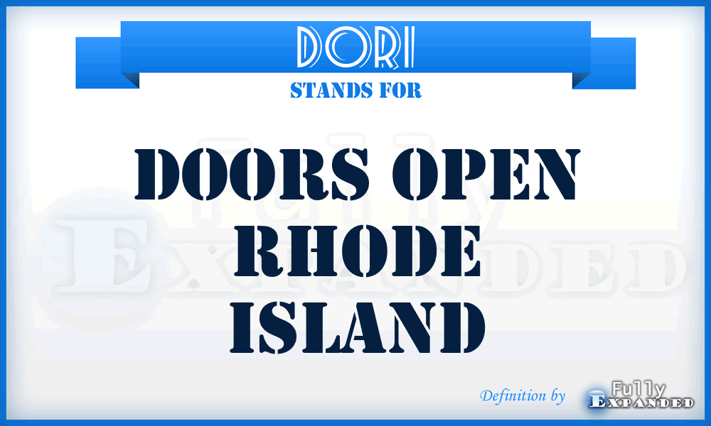 DORI - Doors Open Rhode Island