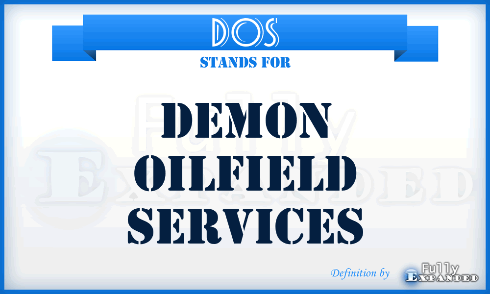 DOS - Demon Oilfield Services