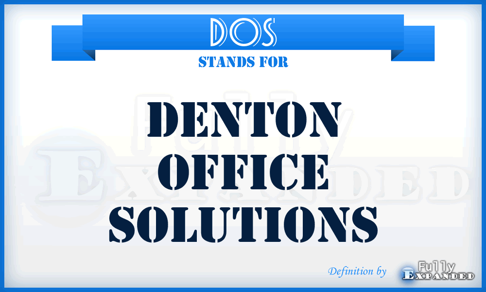 DOS - Denton Office Solutions