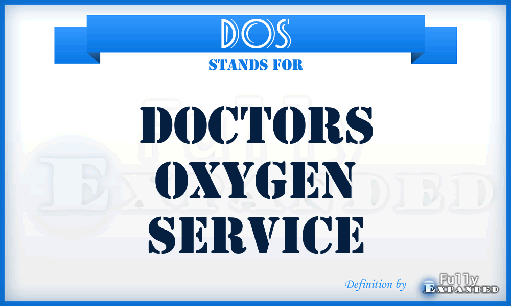 DOS - Doctors Oxygen Service