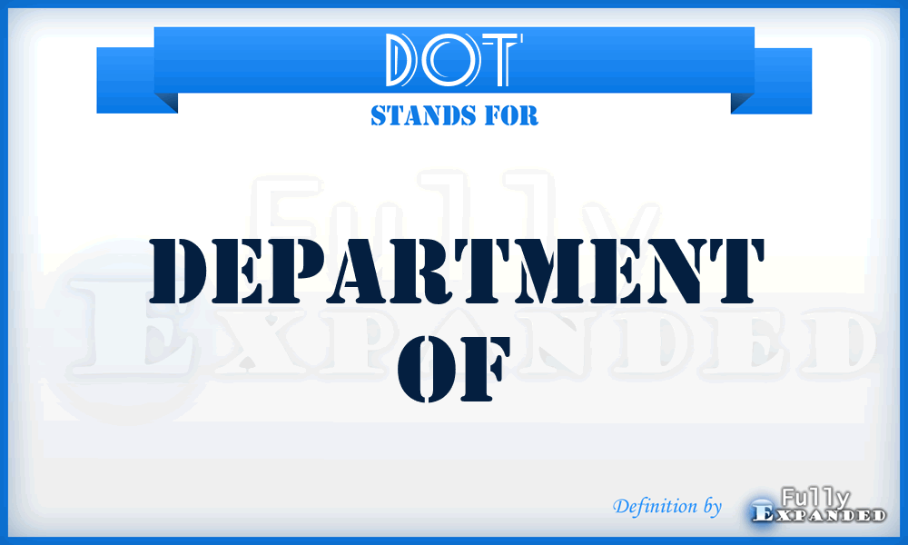 DOT - Department of